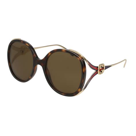 gucci brown round sunglasses gg0226s 002|gg0062s 001.